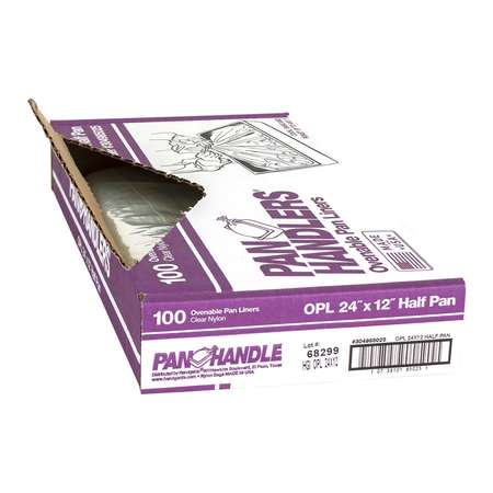 Panhandlers Pan Handlers 24"x12" Half Size 400 Degree Ovenable Pan Liner, PK100 304985025